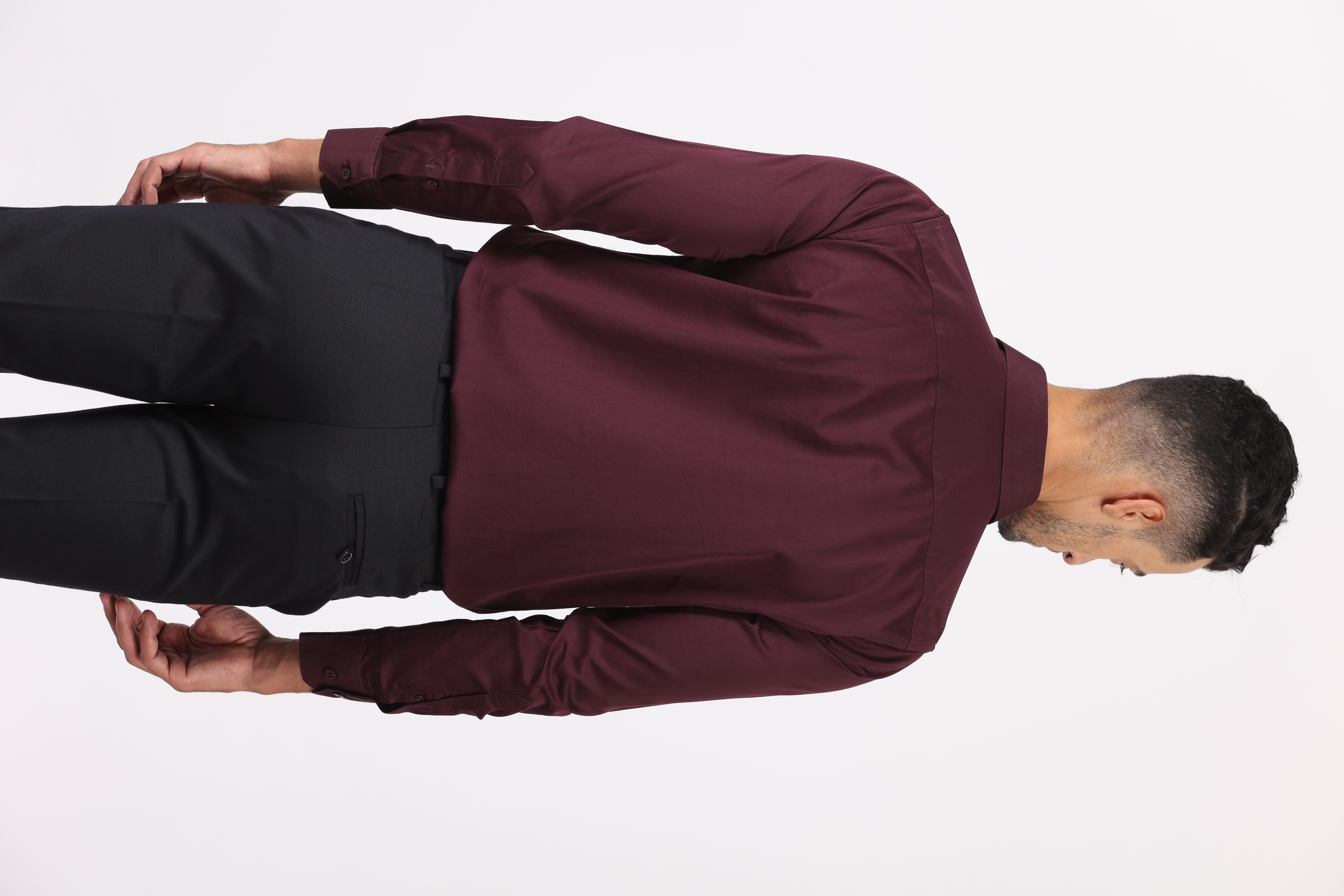 Deep Ruby Satin Shirt
