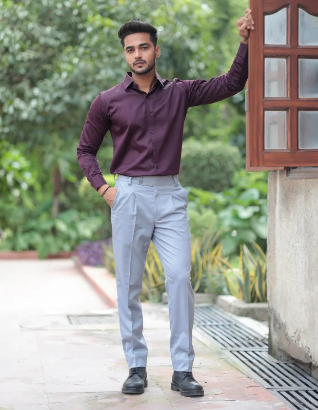 Deep Ruby Satin Shirt