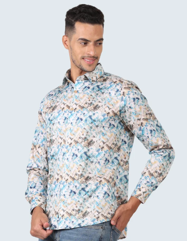 Geometric Digital Print Shirt