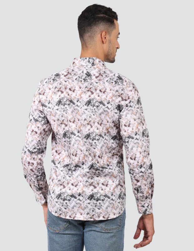 Geometric Digital Print Shirt