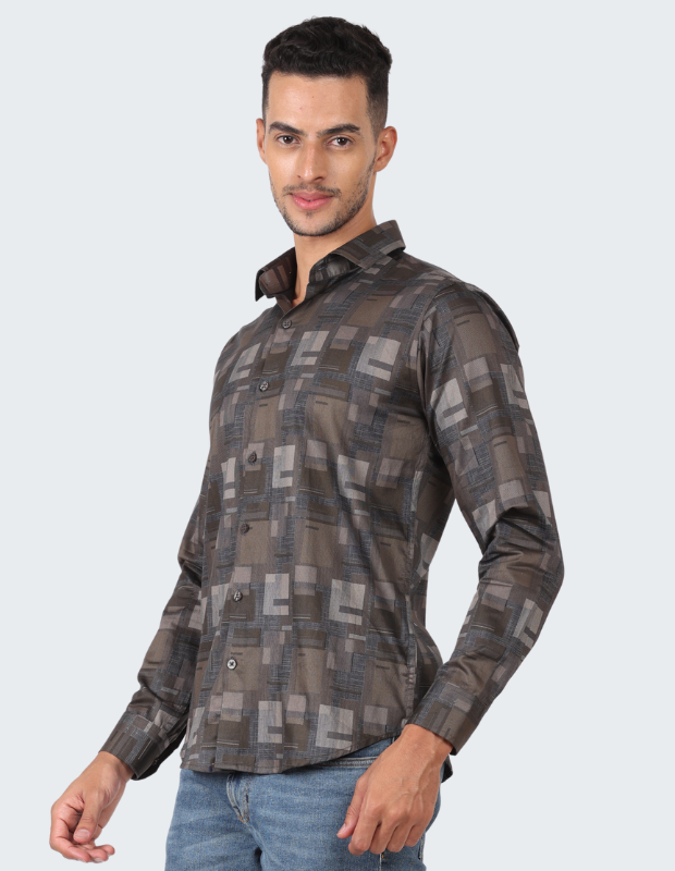 Abstract Geometric Designer Shirt