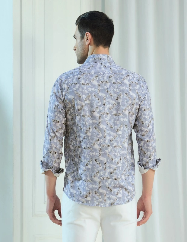 Sea Stroke Cotton Shirt